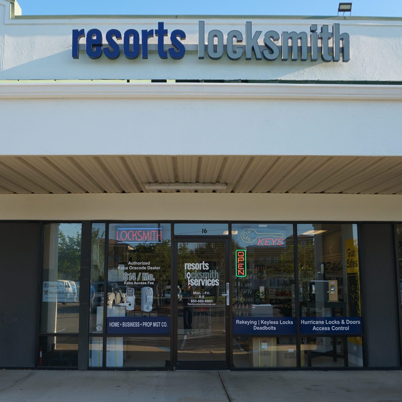 The Storefront of Resorts Locksmith Services